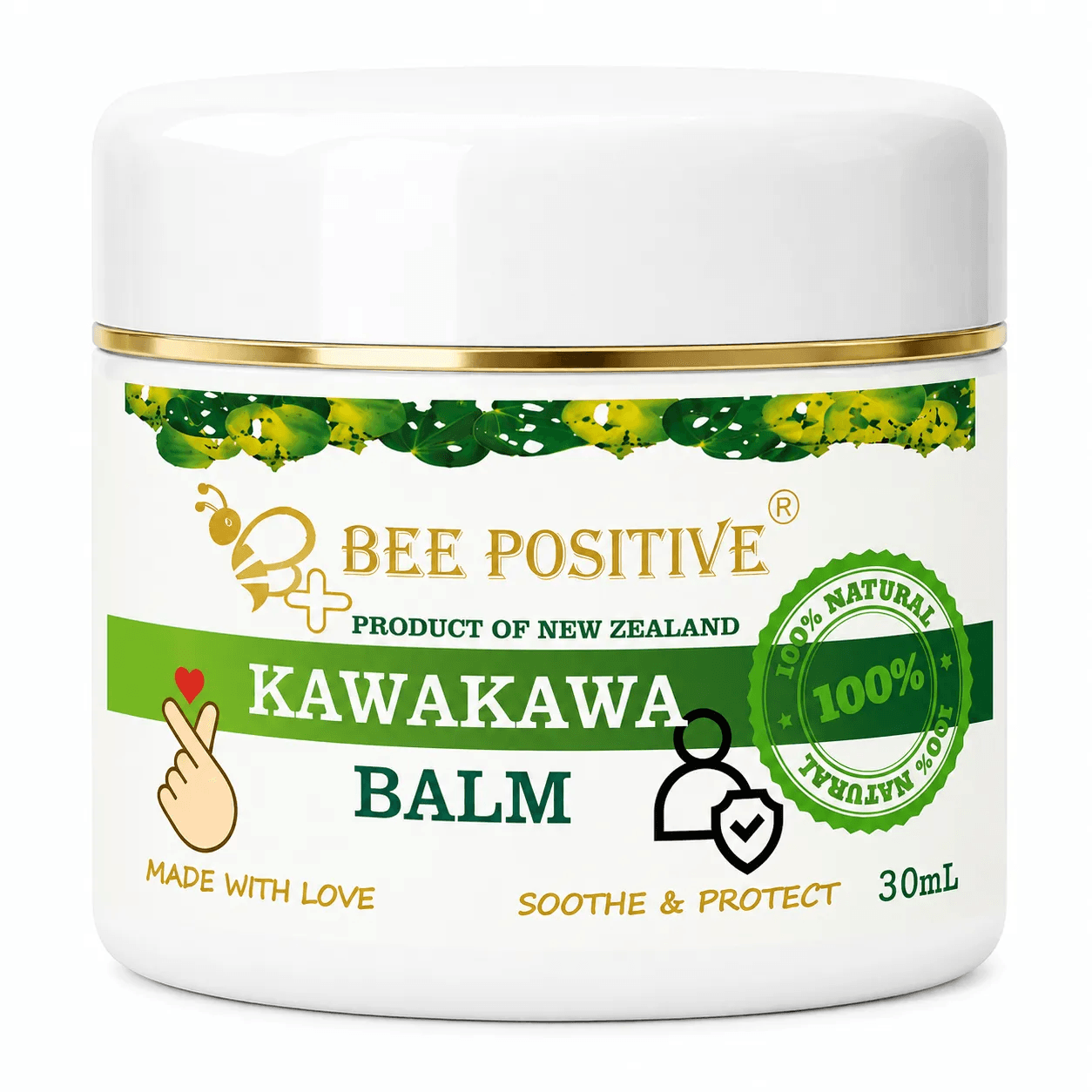 Bee Positive Natural Kawakawa Healing Balm